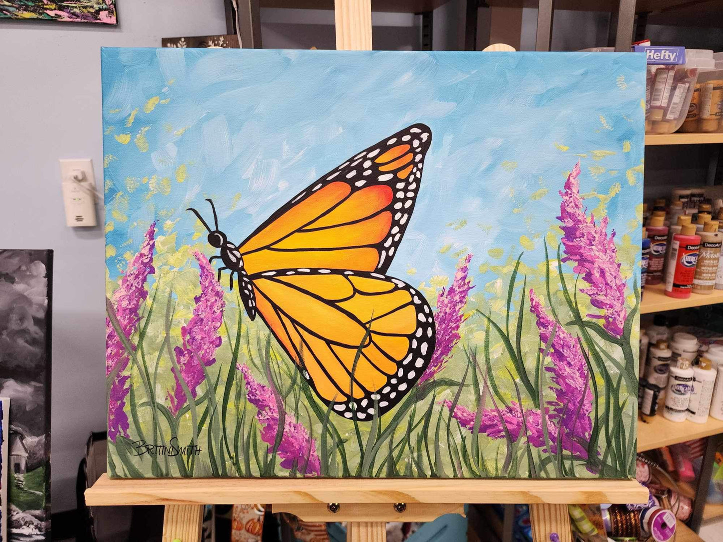 Butterfly on Flower Paint Kit
