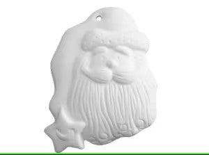 Santa Ornament Ceramic
