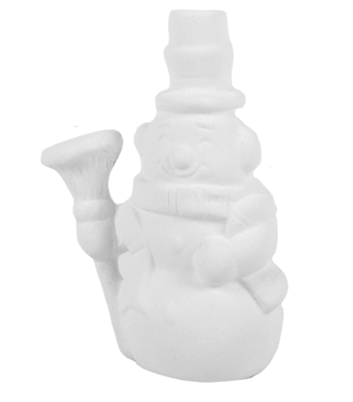 Frigid the Snowman Ornament Ceramic