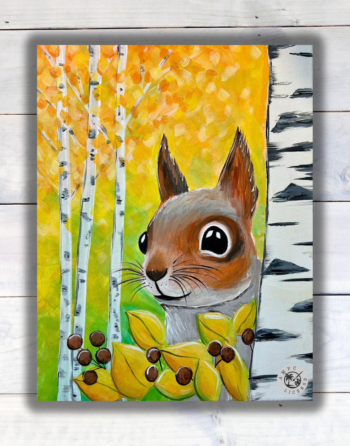 A Little Nutty Paint Kit – Pre-Drawn Canvas | DIY Paint Kit for All Ages | Easy At-Home Activity | Art Gift