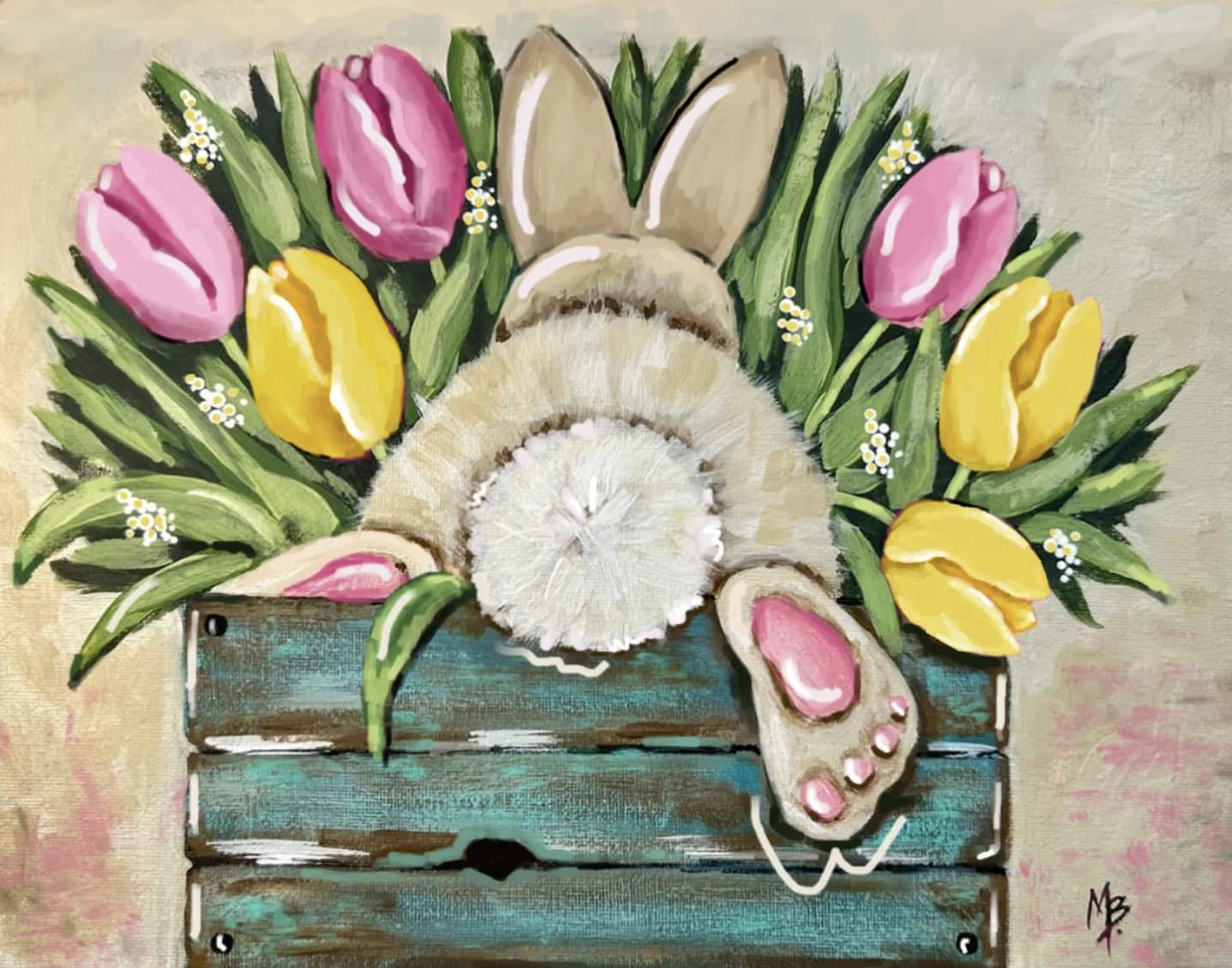 Boxed Bunny Blooms Paint Kit