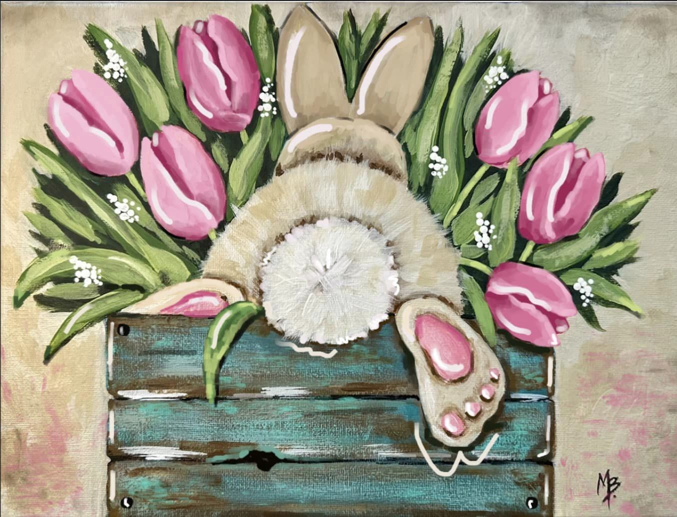 Boxed Bunny Blooms Paint Kit