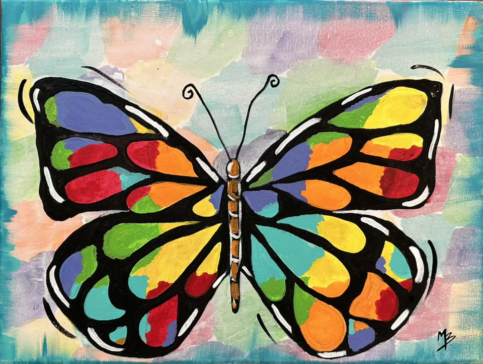 Butterfly Acrylic Paint Kit
