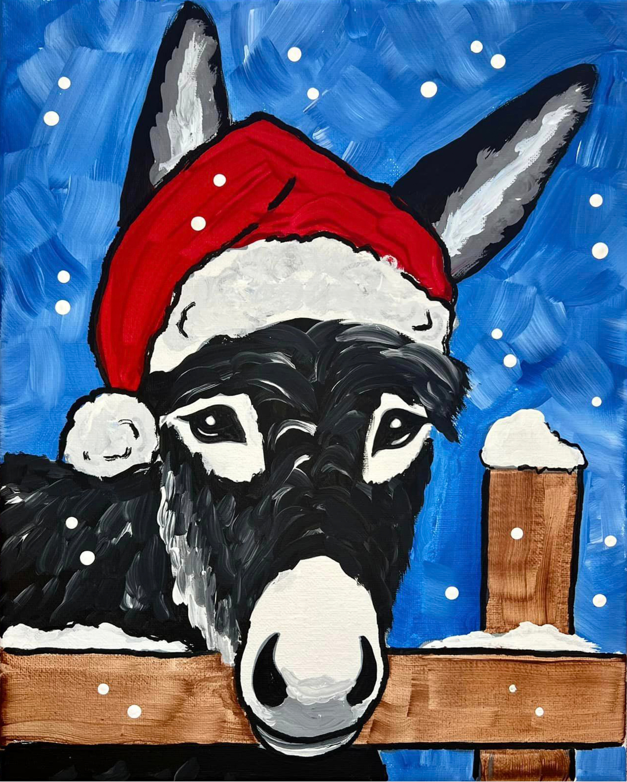 Christmas Donkey Paint Kit