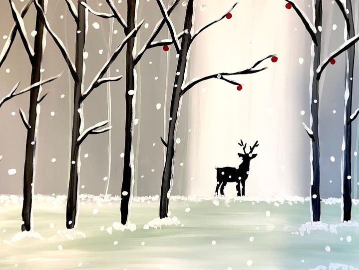 Deer in Woods Paint Kit