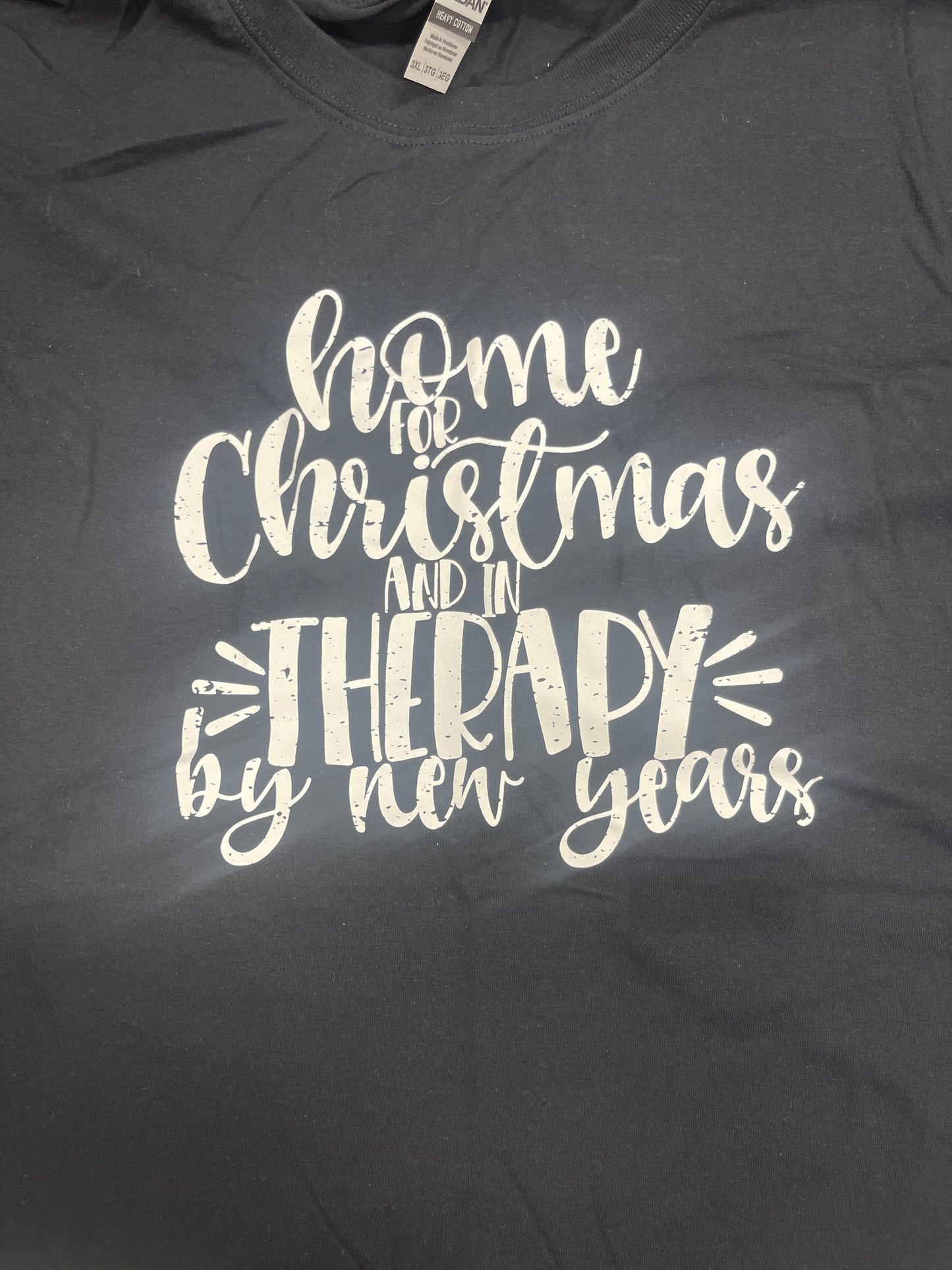 Home for Christmas T-Shirt Black 3XL