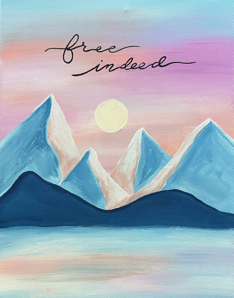 Free Indeed Paint Kit – Pre-Drawn Canvas | DIY Paint Kit for All Ages | Easy At-Home Activity | Art Gift