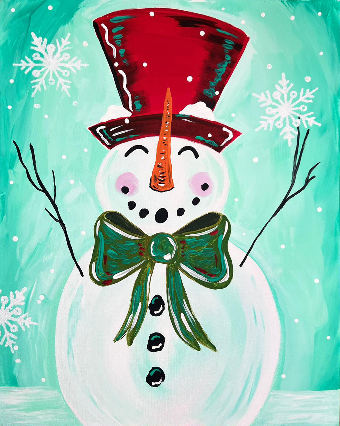Holiday Snowman Paint Kit