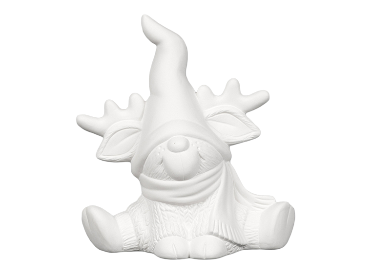 PAINT IN STUDIO –Reindeer Gnome Ceramic-Paint in our Studio on the Hill!