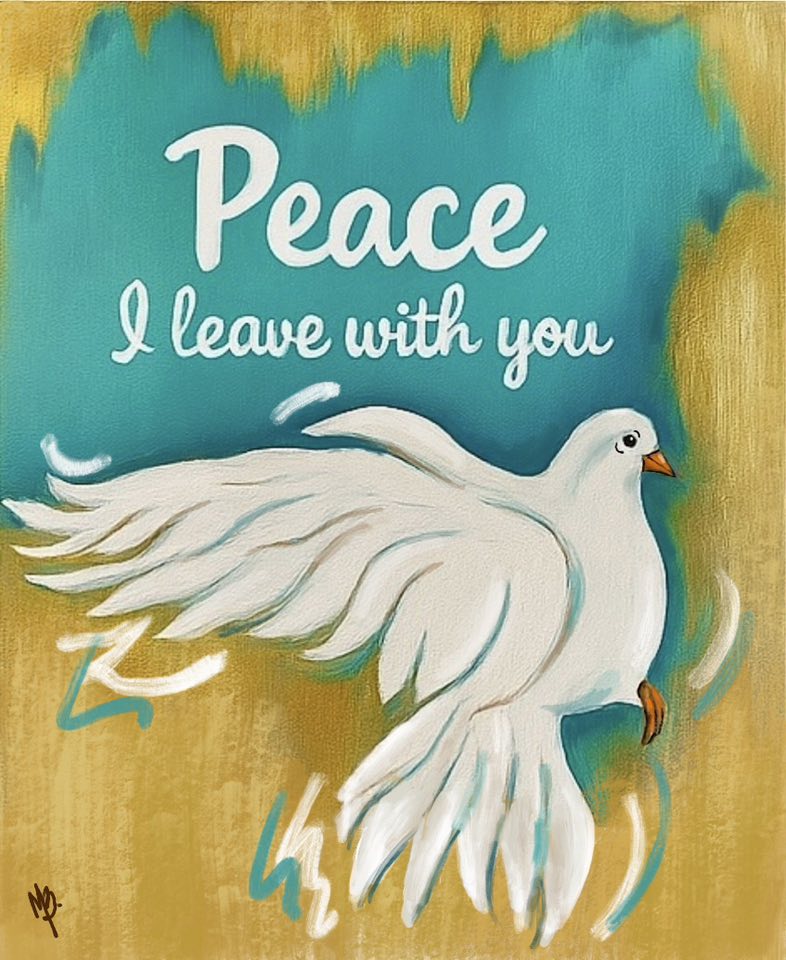 Peace Dove Paint Kit – Pre-Drawn Canvas | DIY Paint Kit for All Ages | Easy At-Home Activity | Art Gift