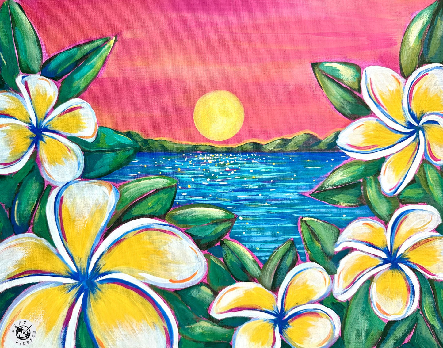 Plumeria in Paradise Acrylic Paint Kit