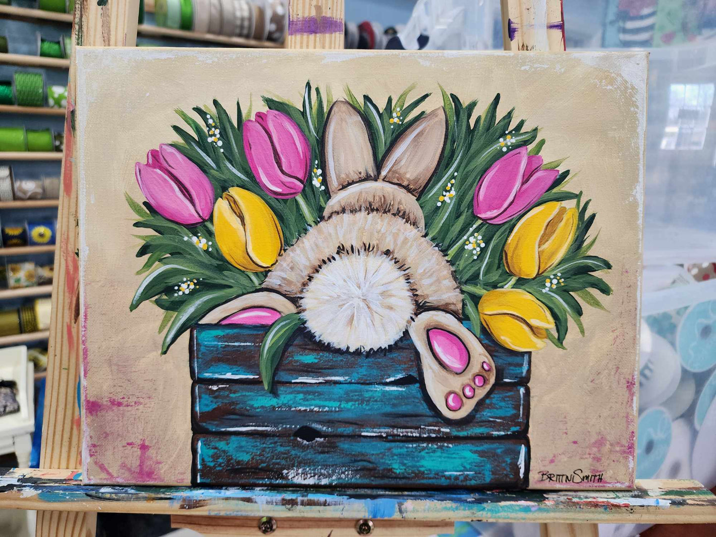 Boxed Bunny Blooms Paint Kit
