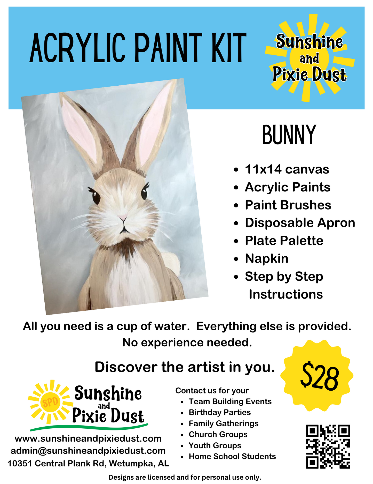 Bunny Paint Kit