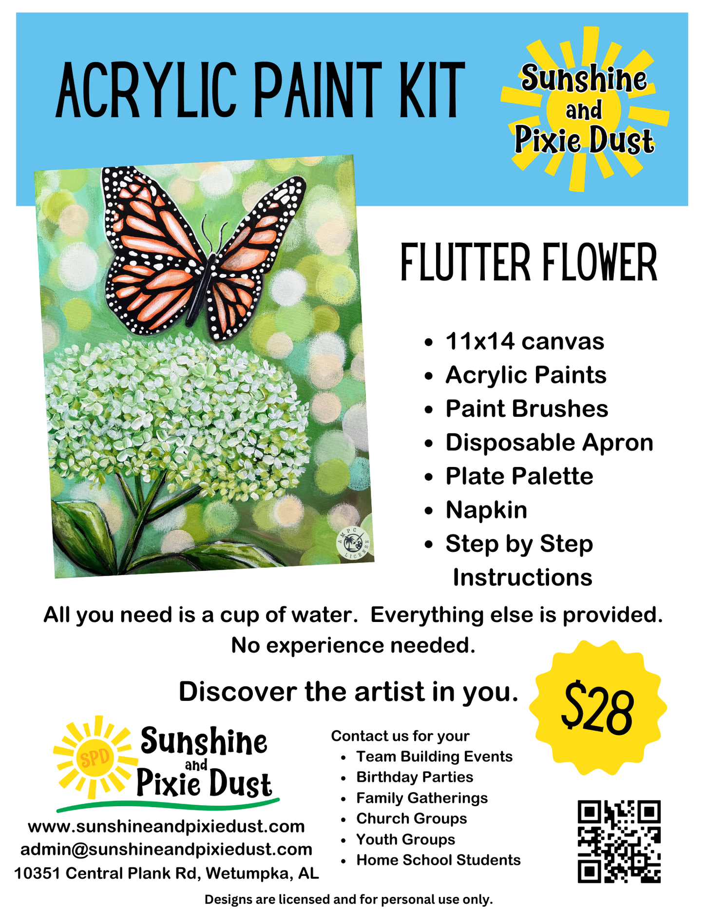Flutter Flower Paint Kit