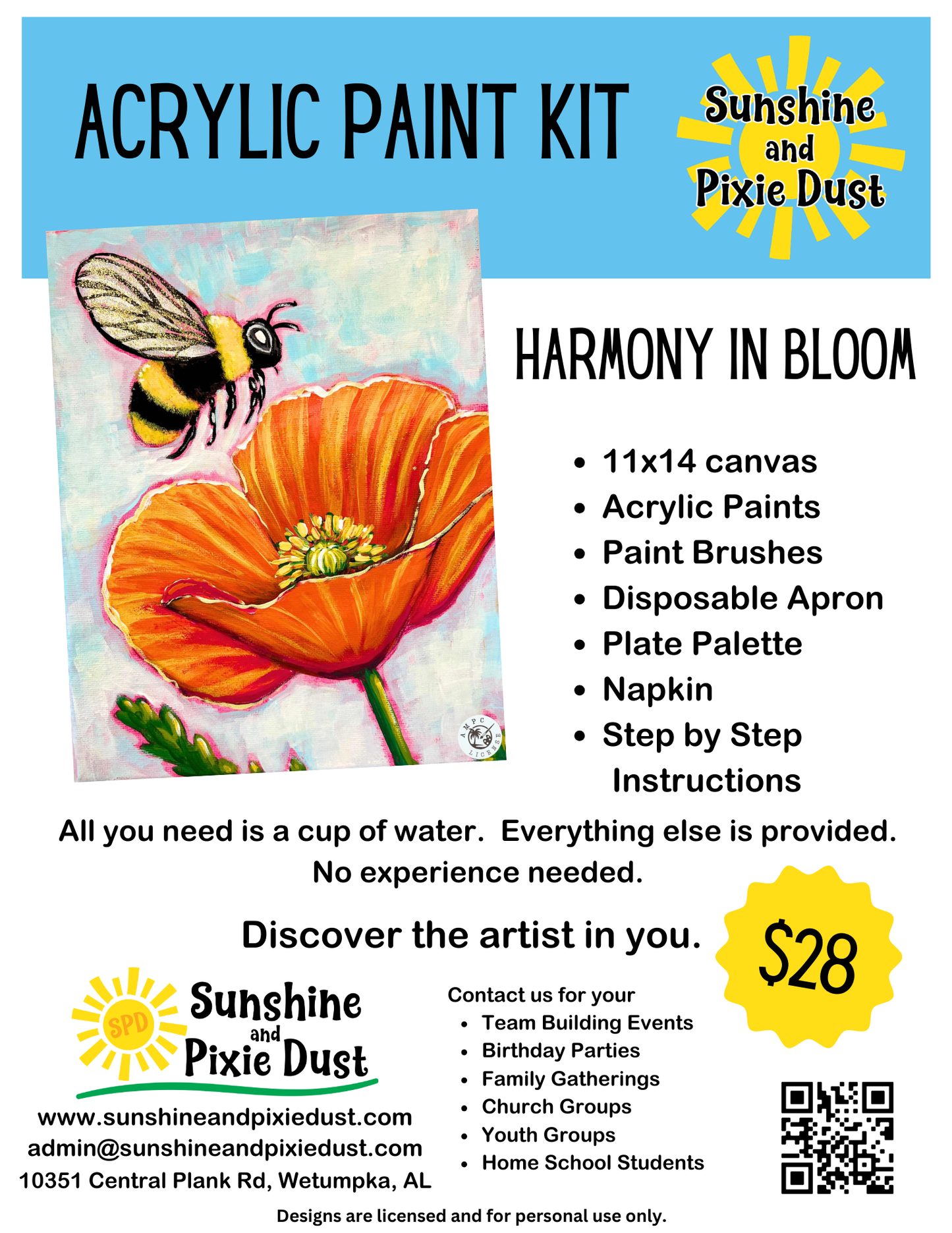 Harmony in Bloom Paint Kit