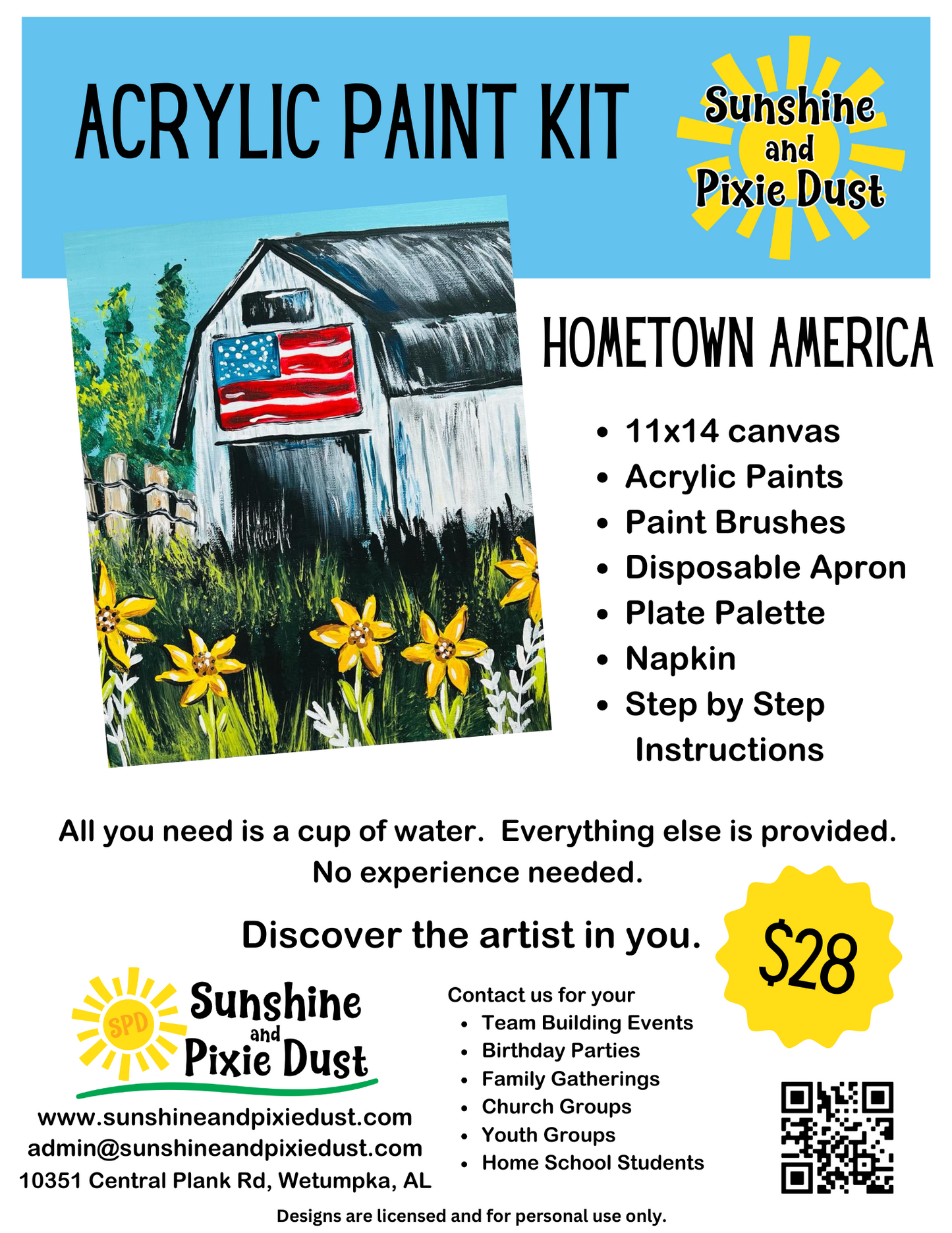 Hometown America Paint Kit