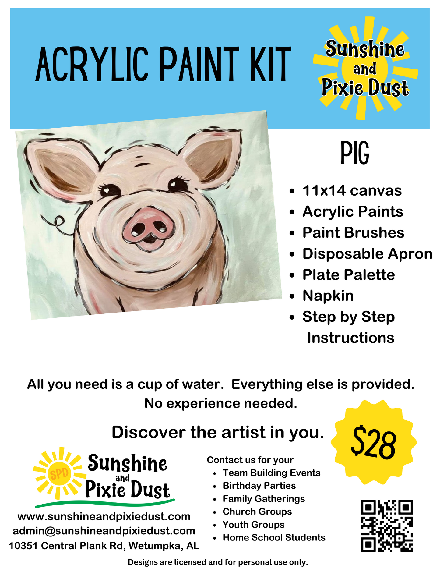 Pig Paint Kit