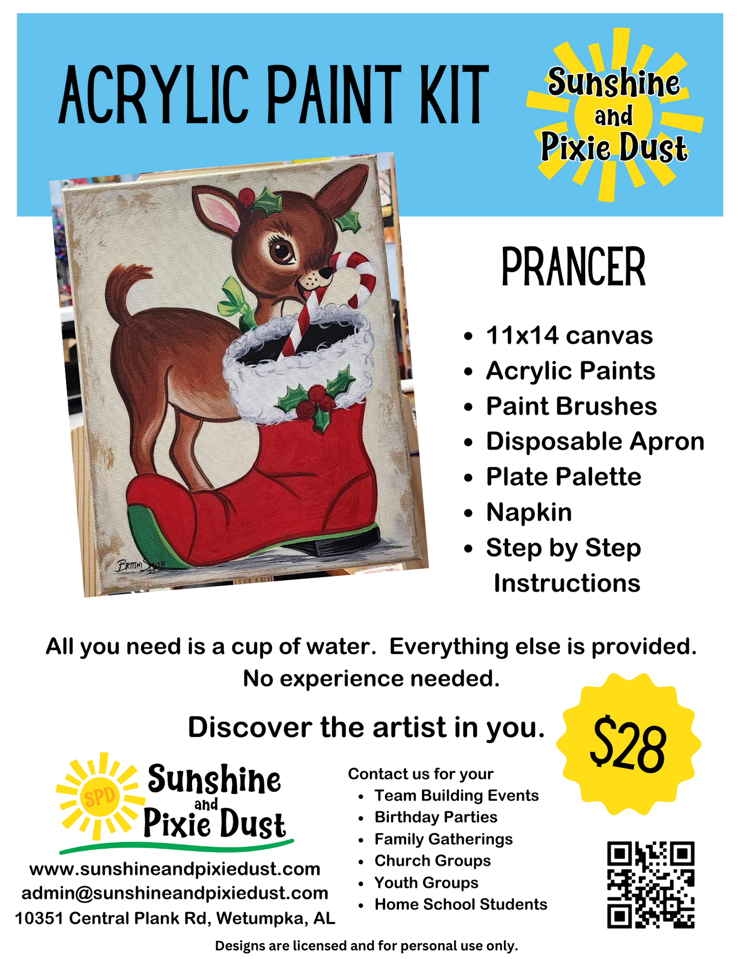 Prancer Paint Kit