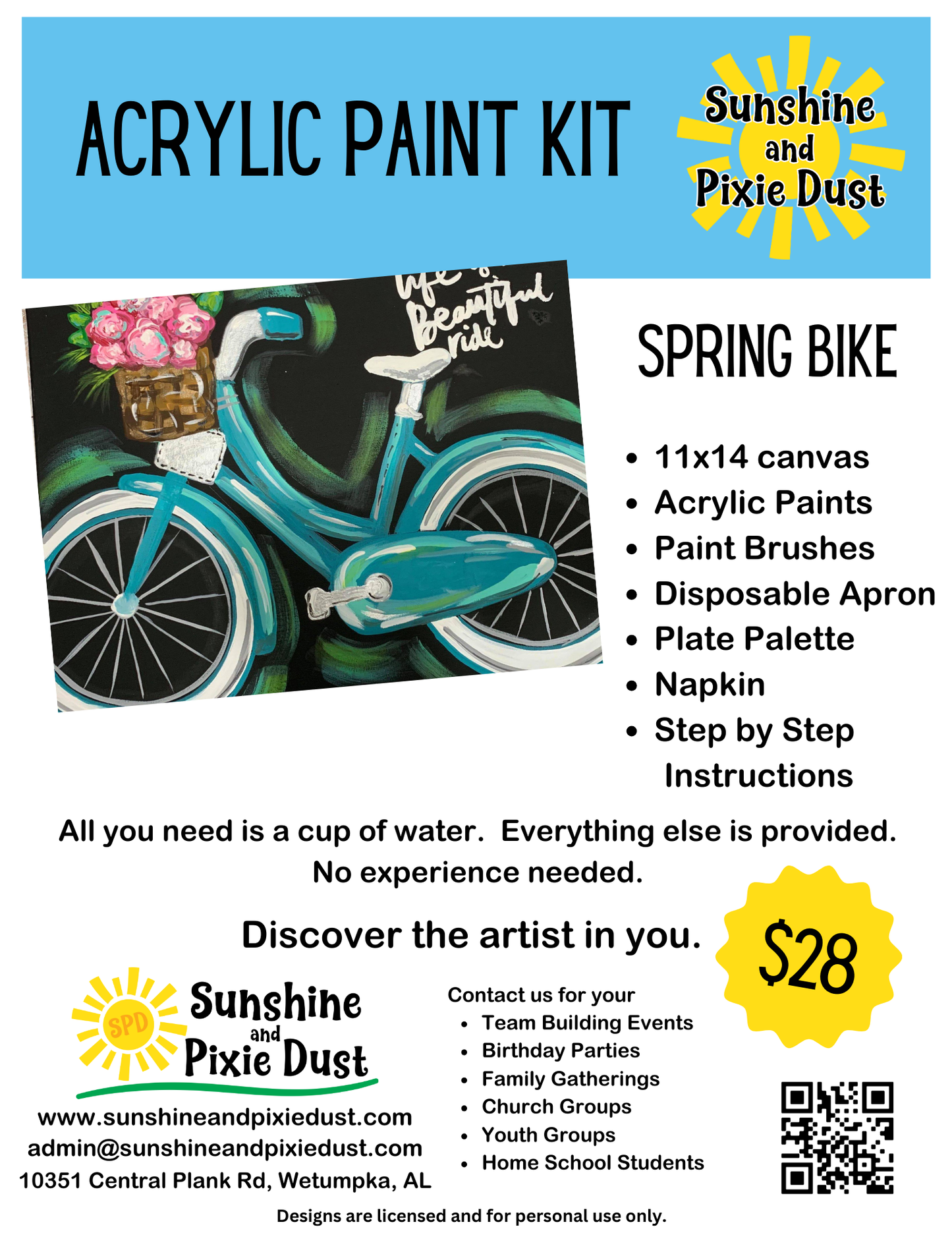 Spring Bike Paint Kit