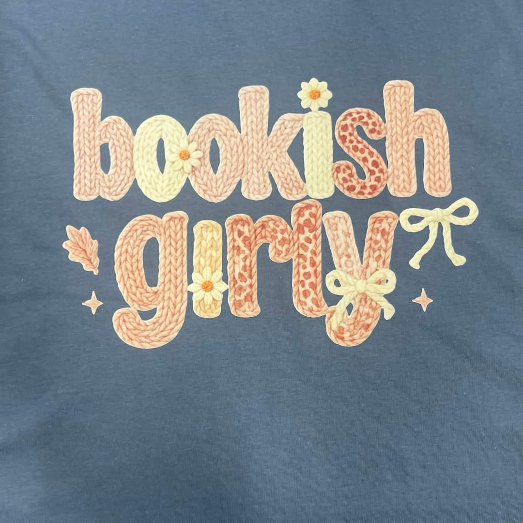 Bookish Girly Shirt | Cute Book Lover Top | Reader Aesthetic Apparel | Literary Shirt for Bookworms