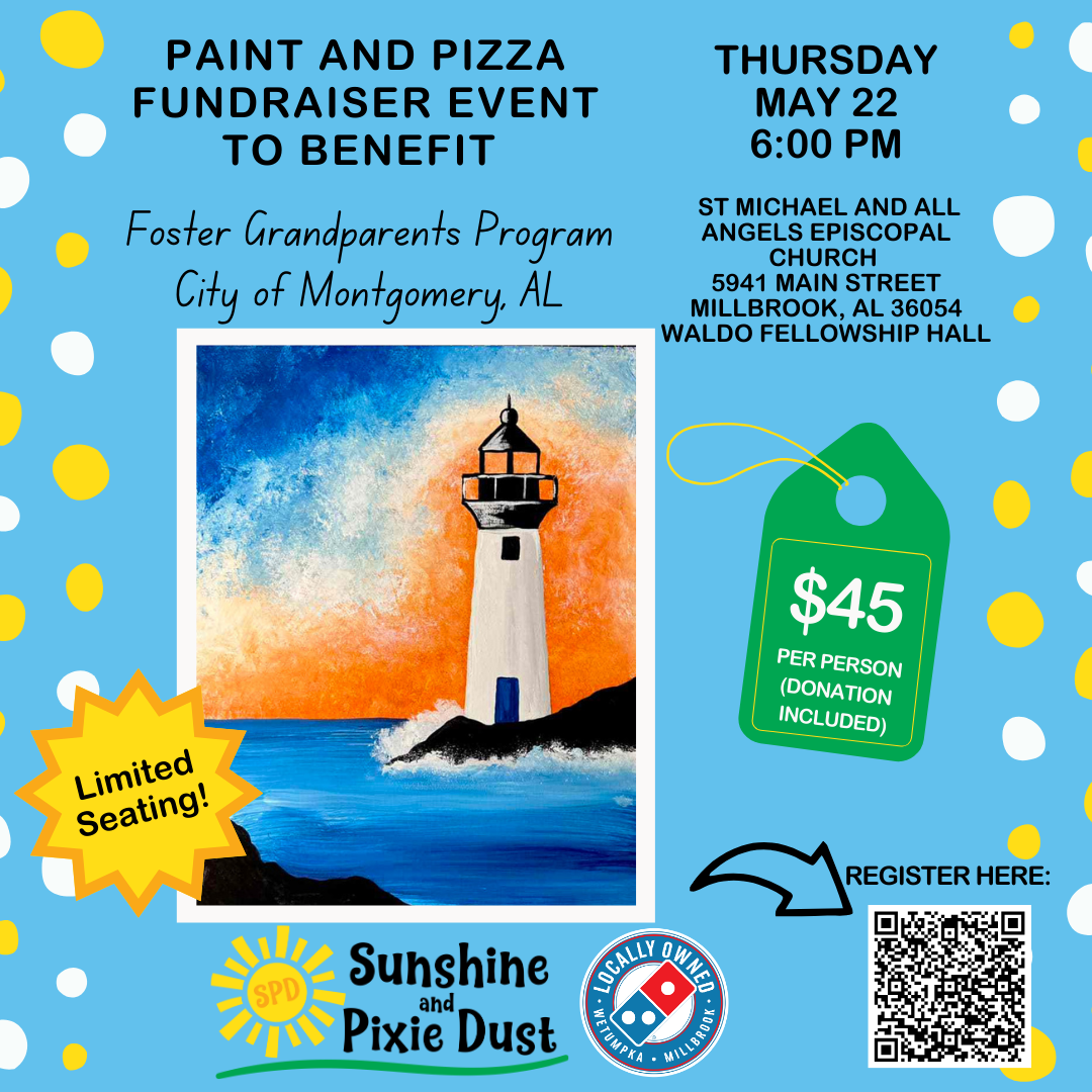 05/22/2025 PM 06:00 Paint and Pizza Fundraiser Event Foster Grandparents Program
