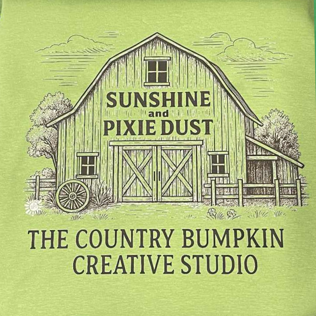 The Country Bumpkin Creative Studio Shirt | Southern Graphic Tee | Sunshine and Pixie Dust Merch | Small Business Support T-Shirt | Unisex Gildan Softstyle