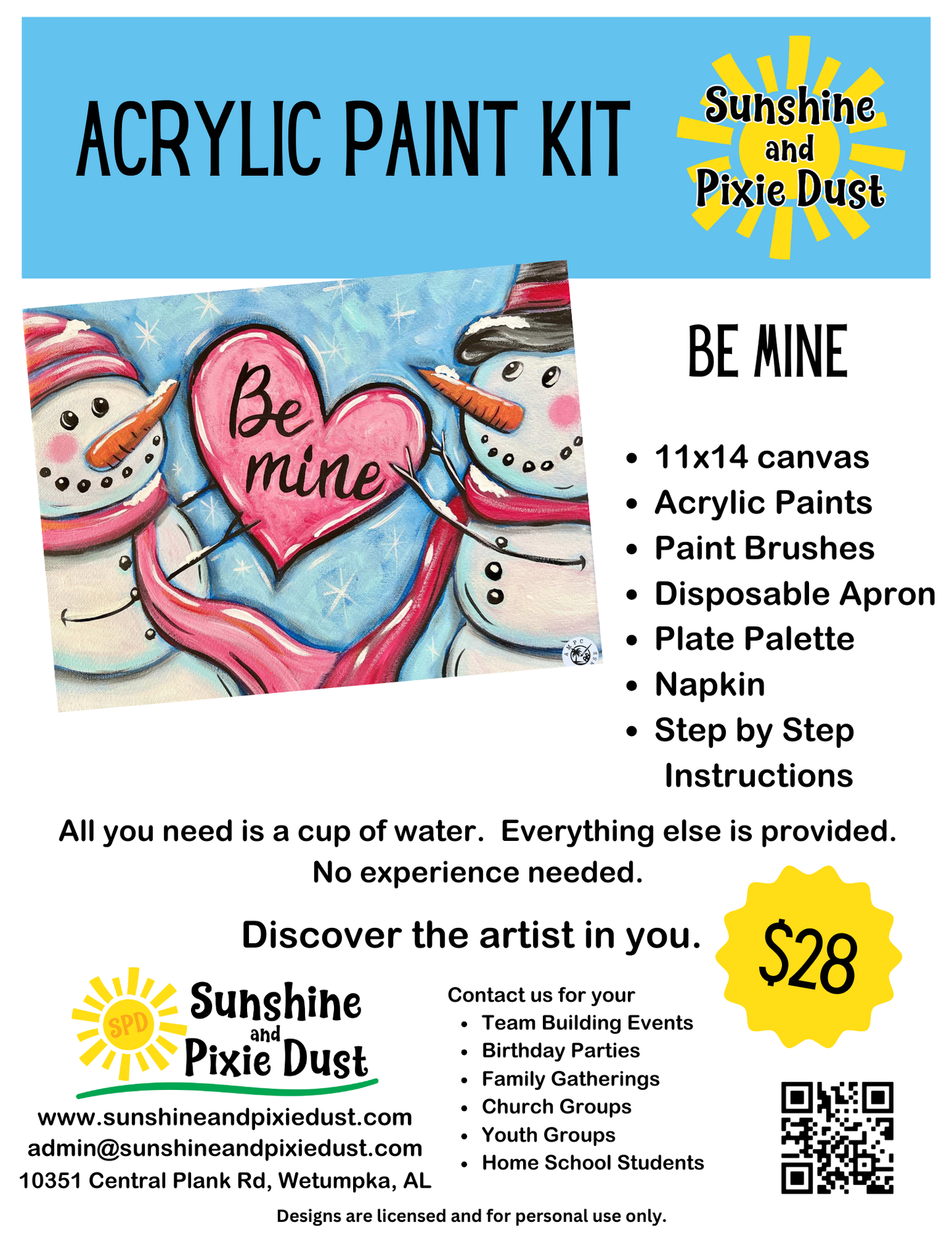 Be Mine Paint Kit
