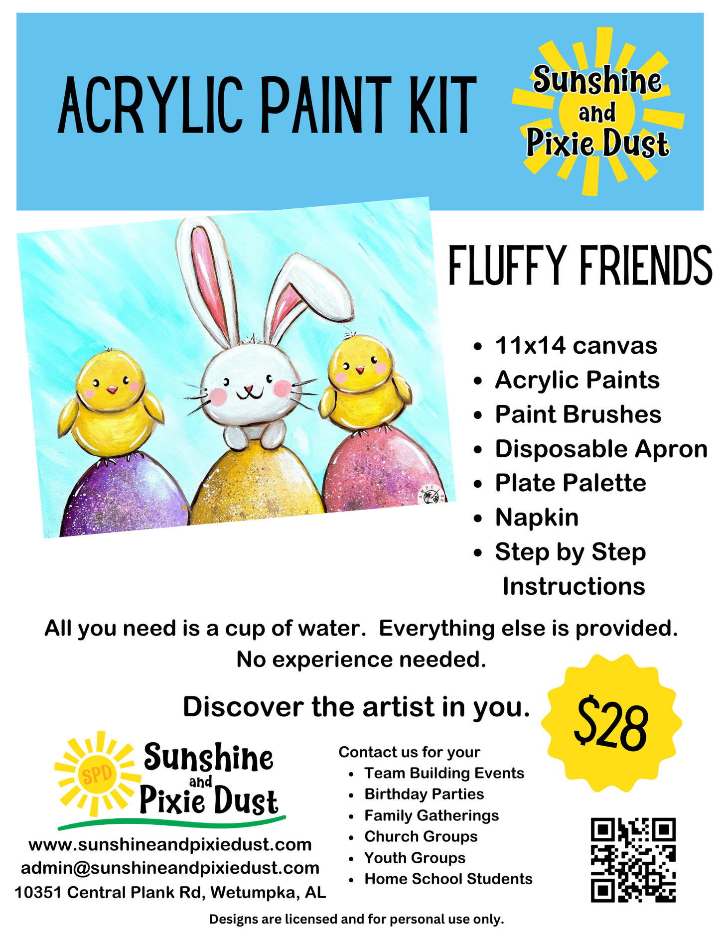Fluffy Friends Paint Kit