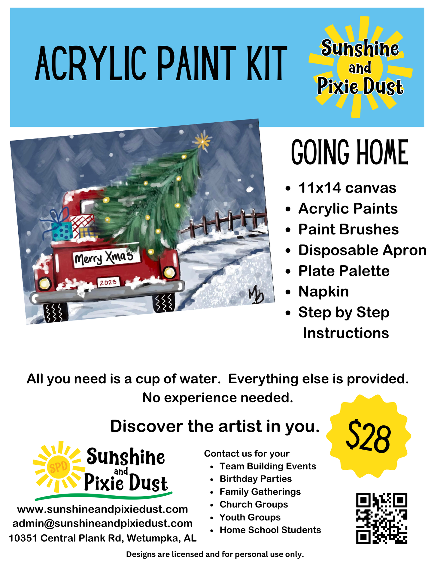 Going Home Paint Kit