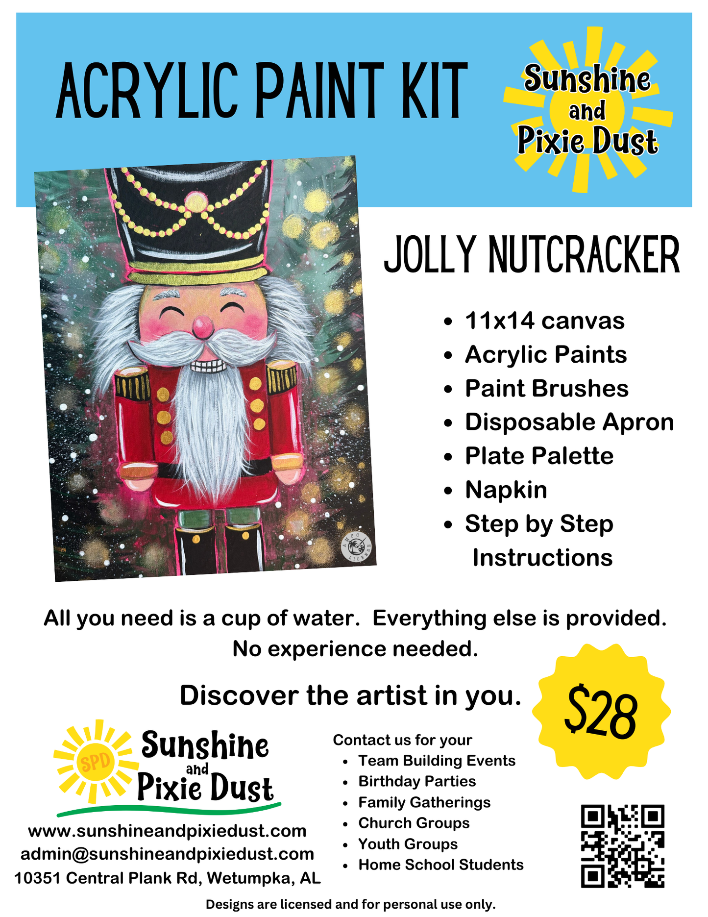 Jolly Nutcracker Paint Kit