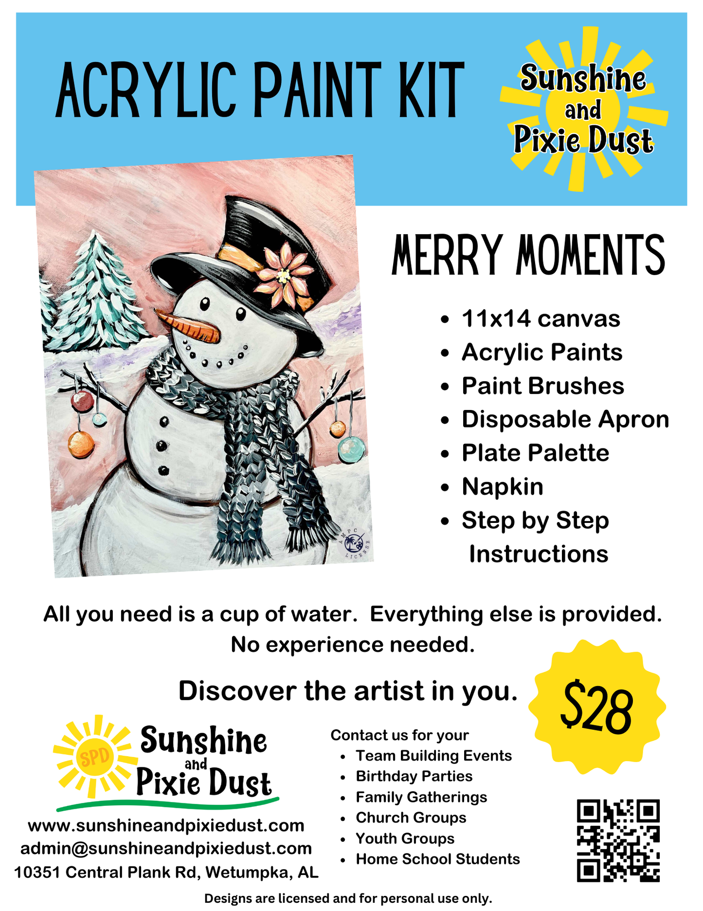 Merry Moments Paint Kit