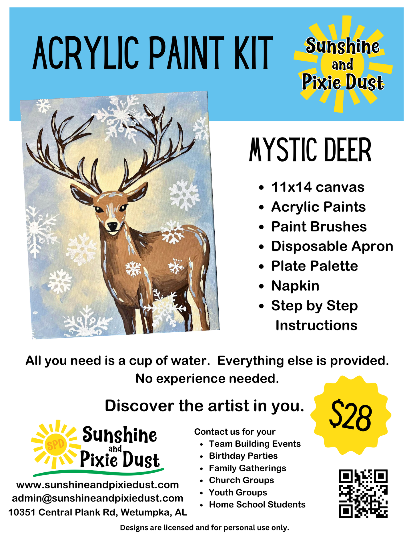 Mystic Deer Paint Kit