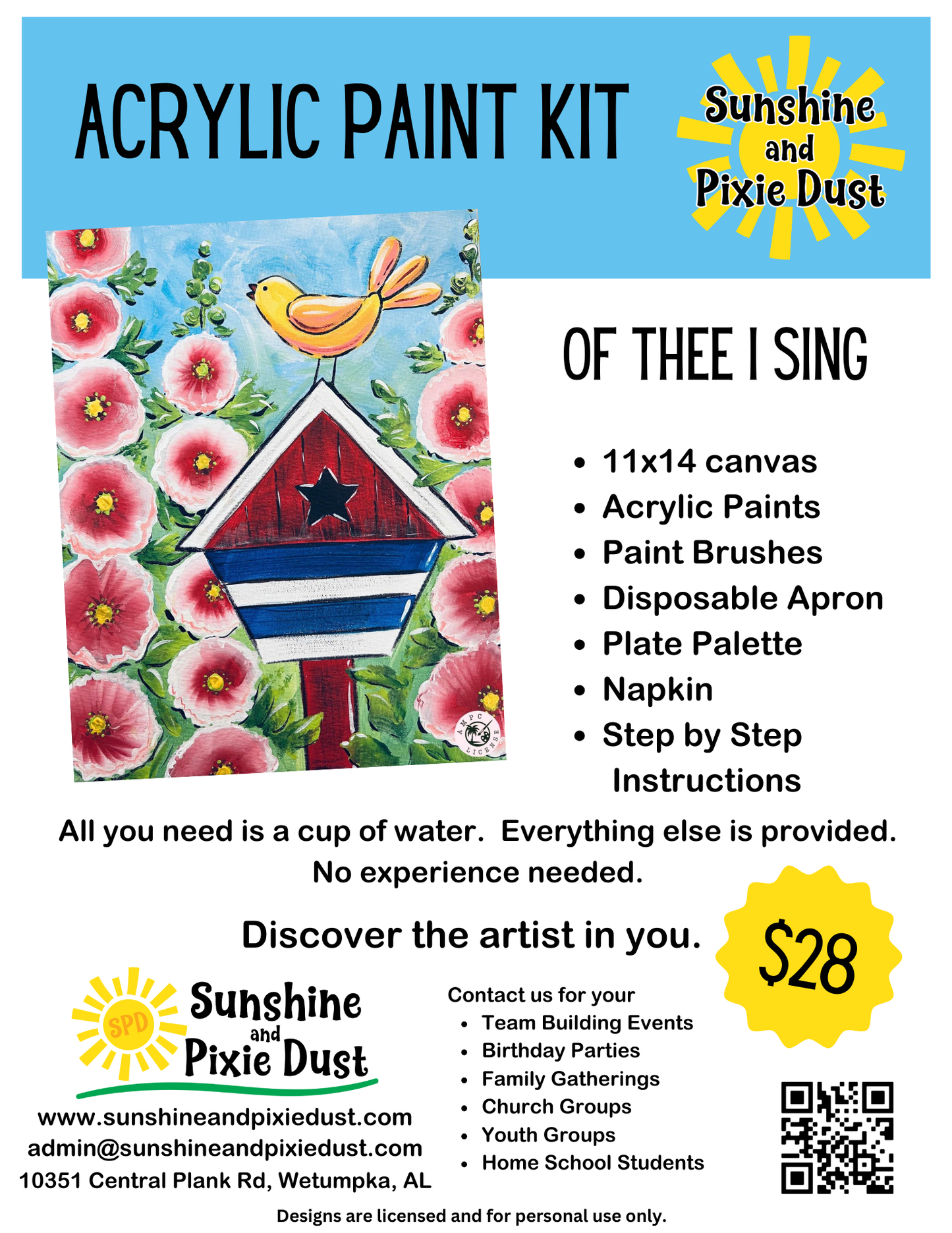 Of Thee I Sing Paint Kit