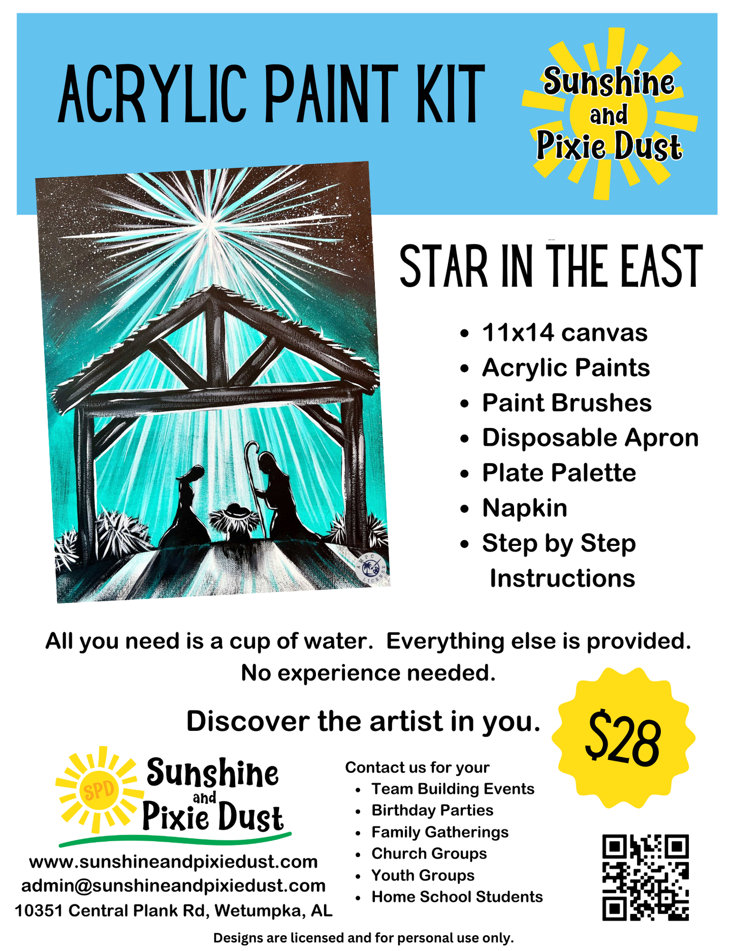 Star in the East Paint Kit