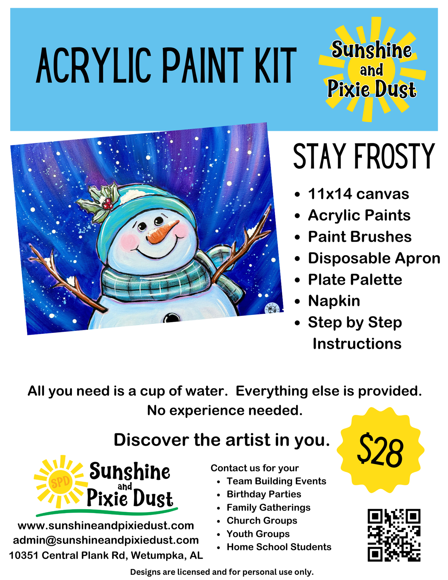 Stay Frosty Paint Kit