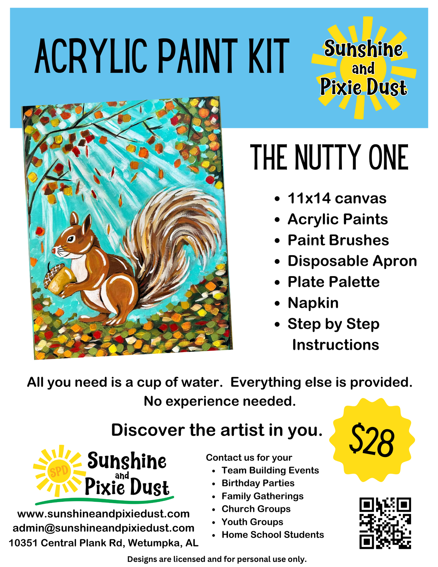 The Nutty One Paint Kit