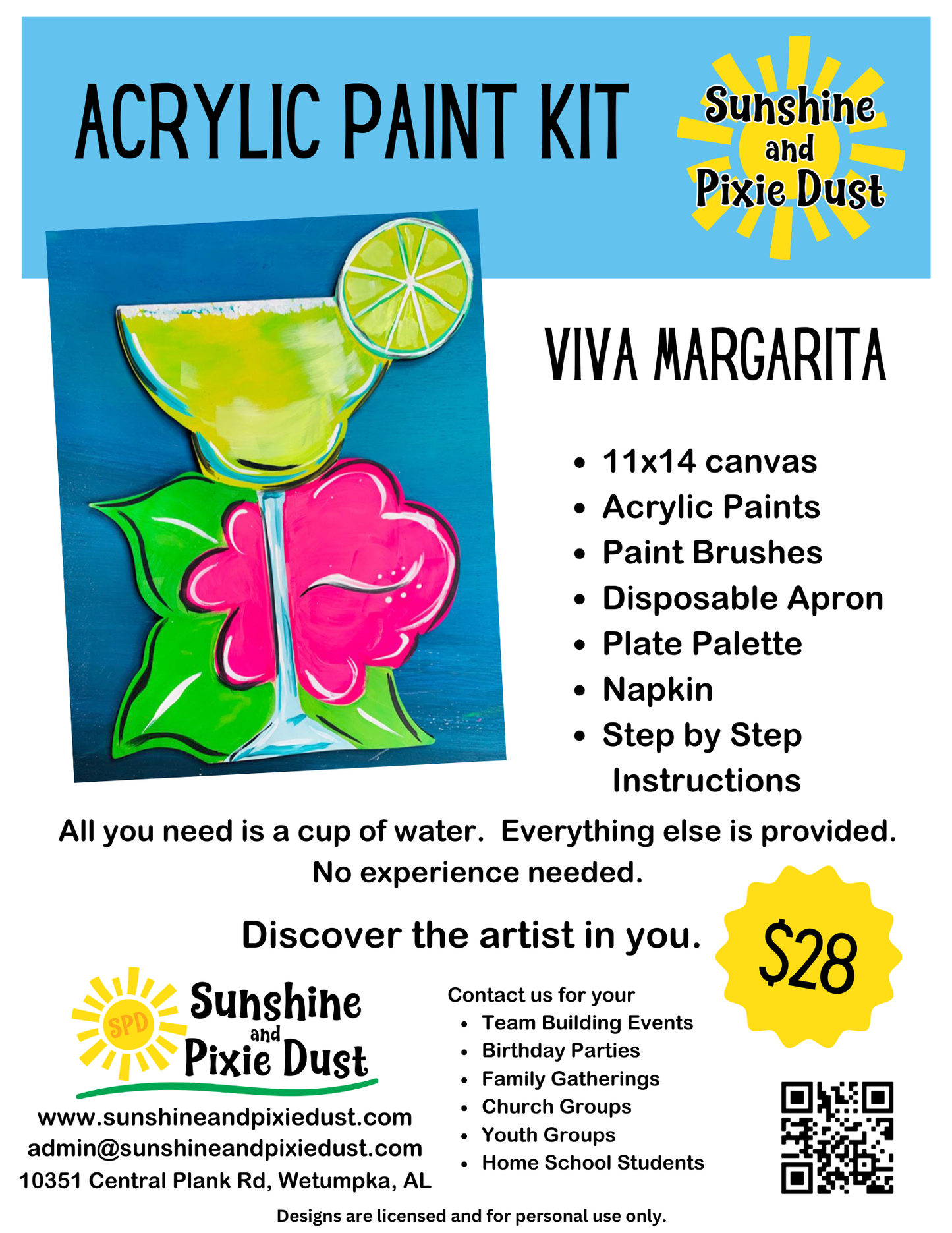 Viva Margarita Paint Kit