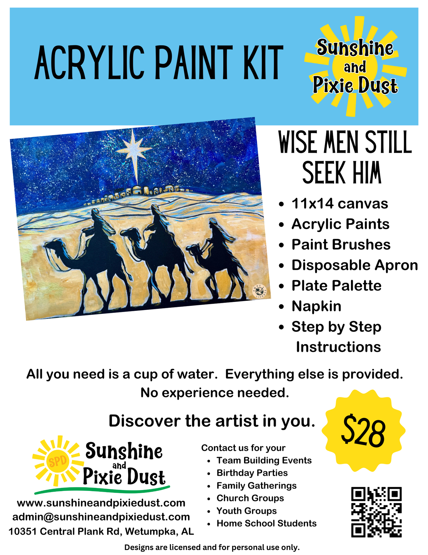 Wise Men Still Seek Him Paint Kit