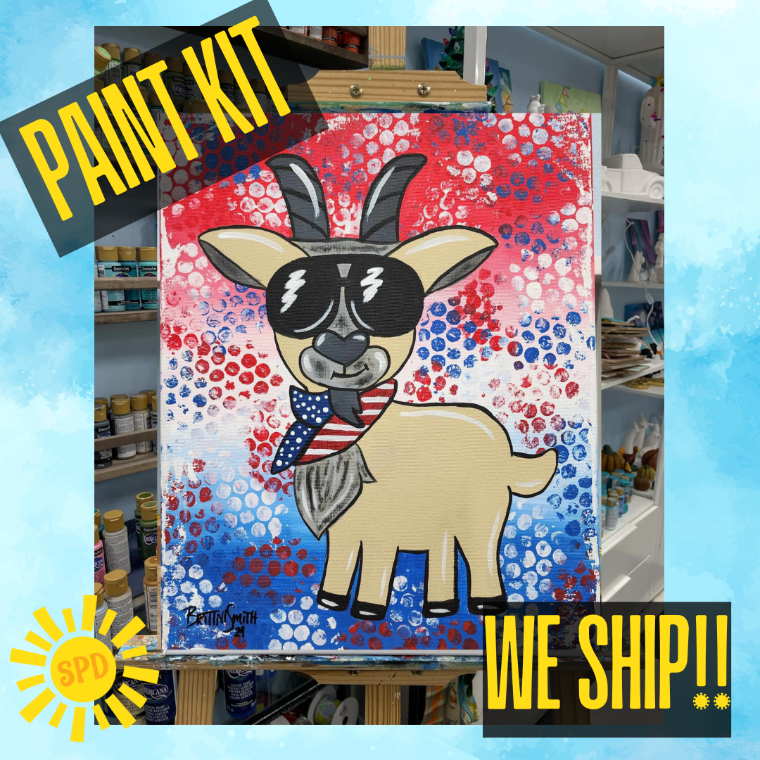 Patriotic Goat Paint Kit
