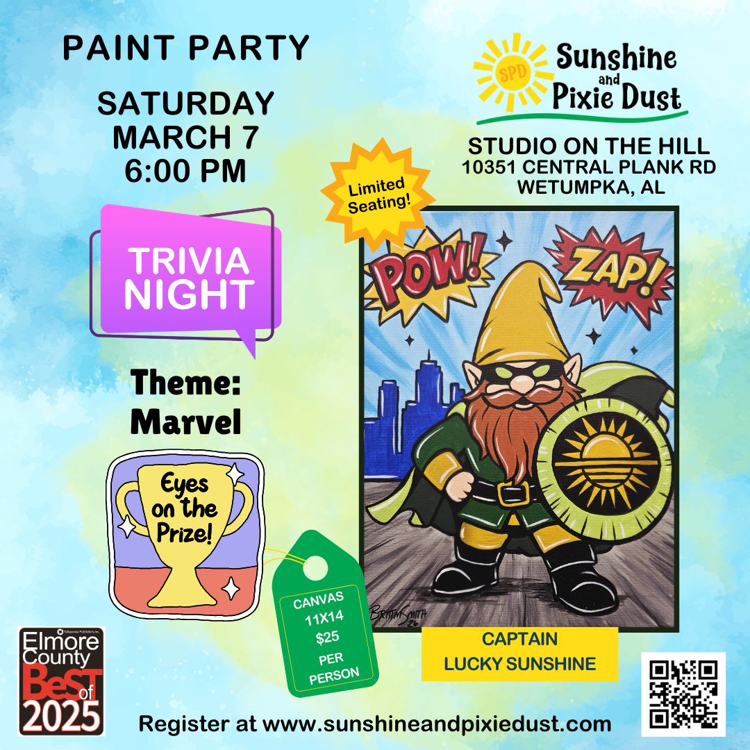 03/07/2026 PM 06:00 Trivia Night Paint Party (SPD Studio)