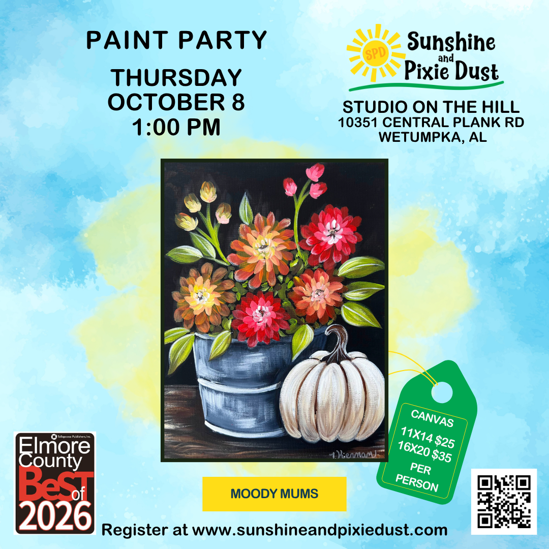 10/08/2026 PM 01:00 Paint Party (SPD Studio)