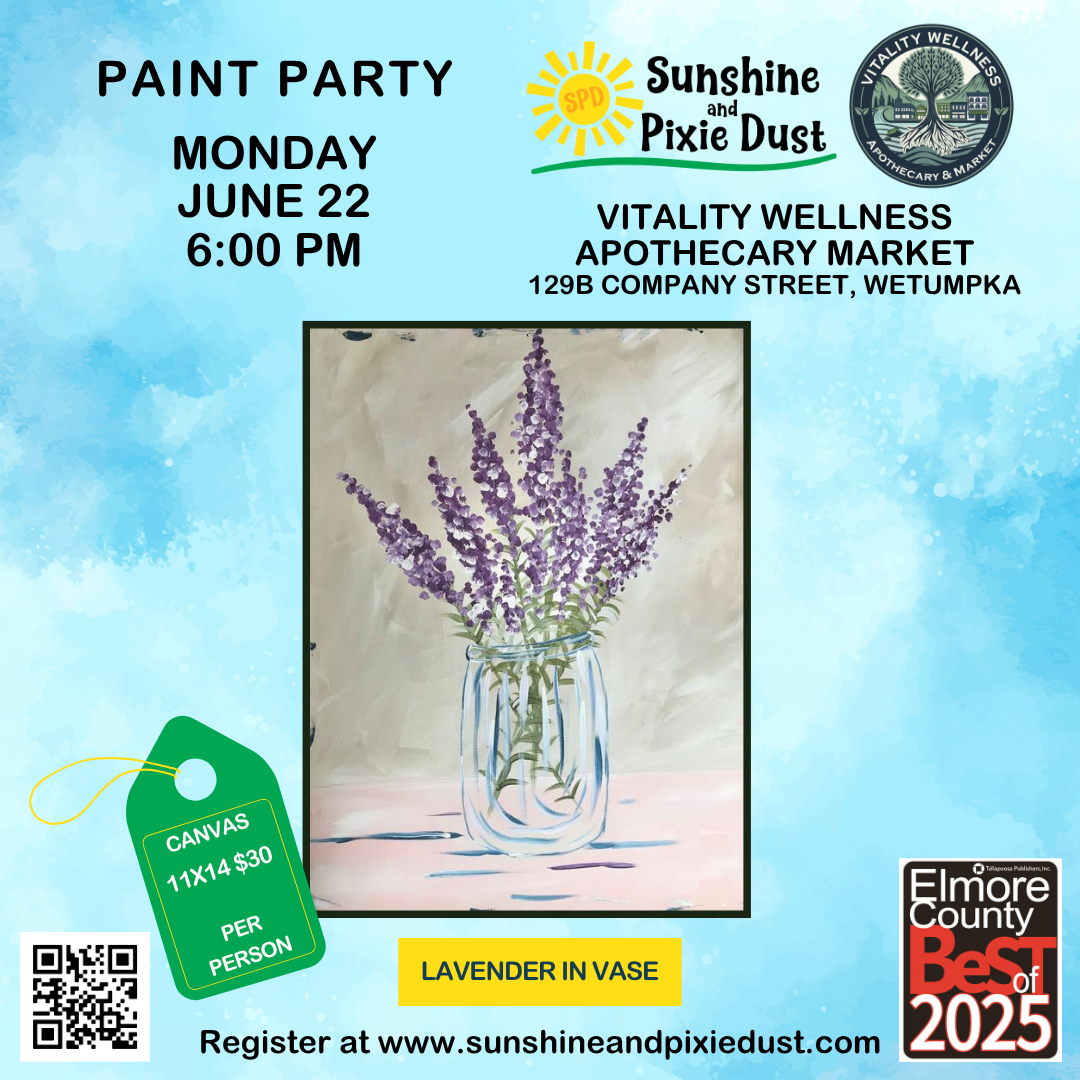 06/22/2026 PM 06:00 Paint Party (Vitality Wellness Apothecary Market)