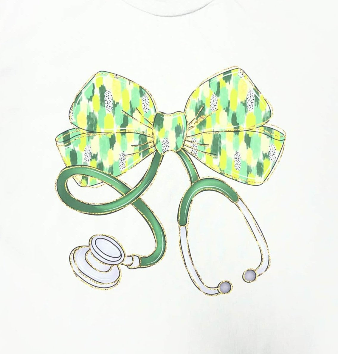 St. Patrick’s Day Nurse Shirt – Lucky Shamrock Stethoscope Bow Tee – RN Gift – Medical Holiday Shirt – St. Paddy’s Day Healthcare Apparel