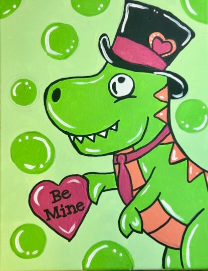 Valentines Dino Paint Kit