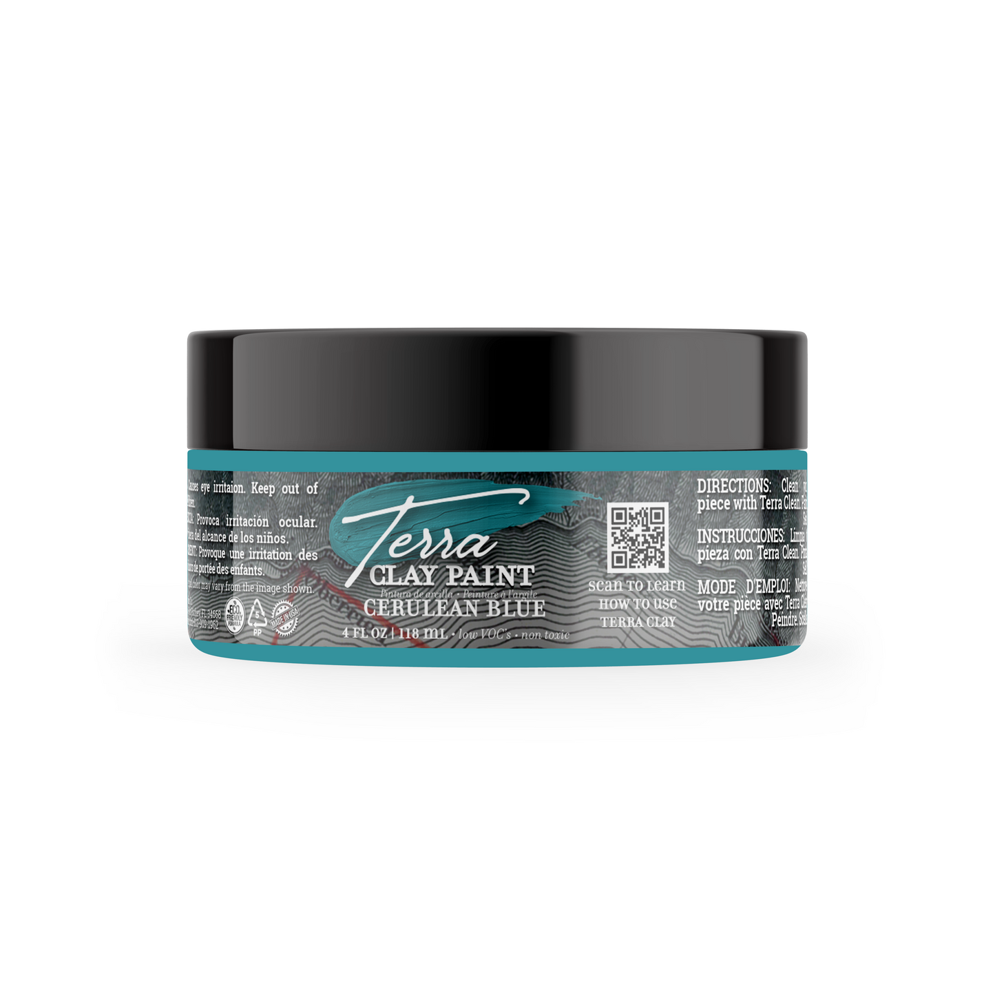 Cerulean Blue Terra Clay Paint