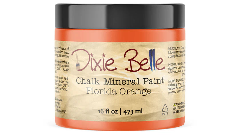 Florida Orange Chalk Mineral Paint