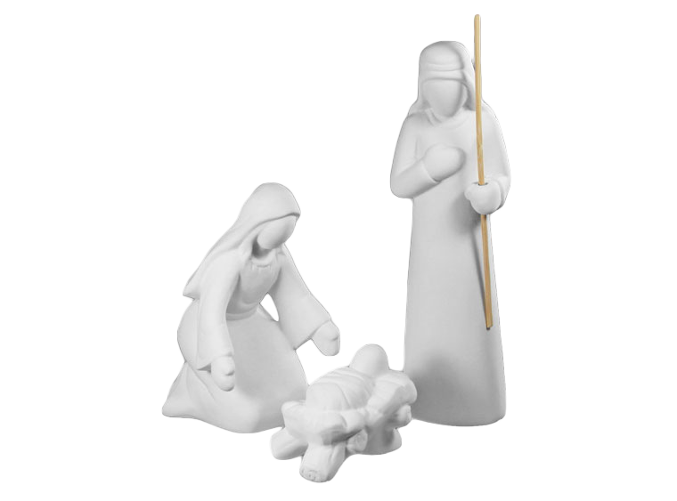 3 Piece Nativity Ceramic