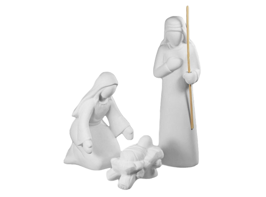 3 Piece Nativity Ceramic