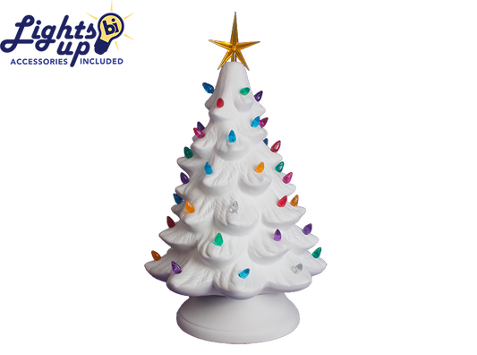 Lighted Christmas Tree Ceramic