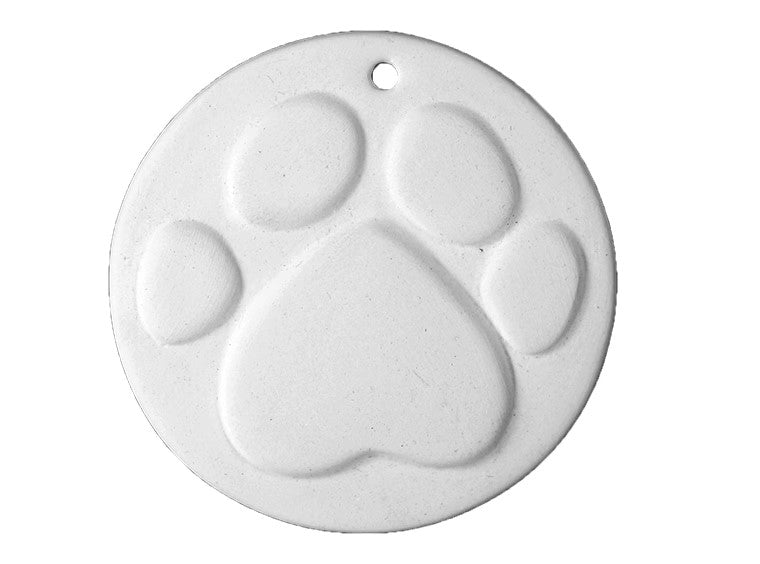 Paw Print Ornament Ceramic